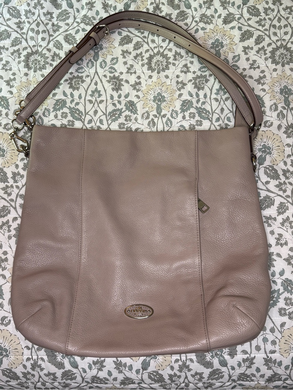 Coach Taupe Leather Shoulder Hobo